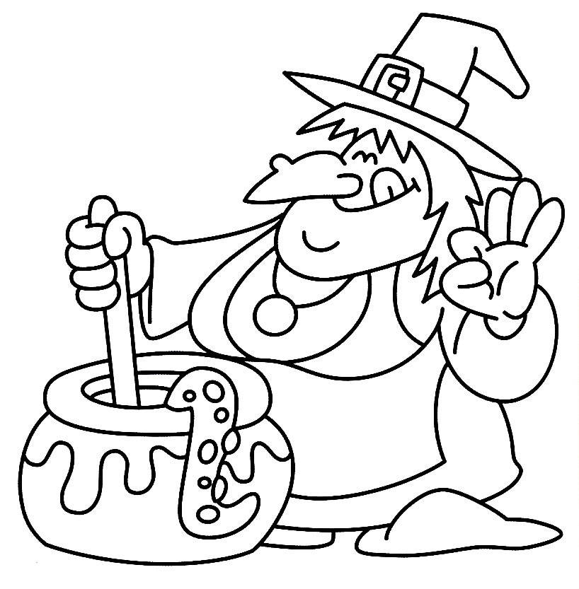 Halloween Coloring Pages for Toddlers, Preschool and - halloween coloring pages free print