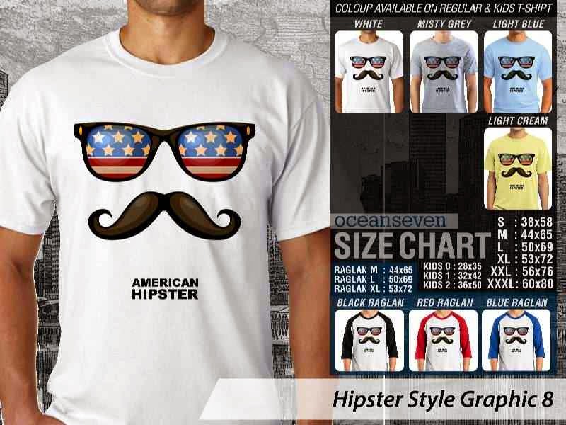 KAOS american hipster kacamata kumis | KAOS Hipster Style Graphic 8 distro ocean seven