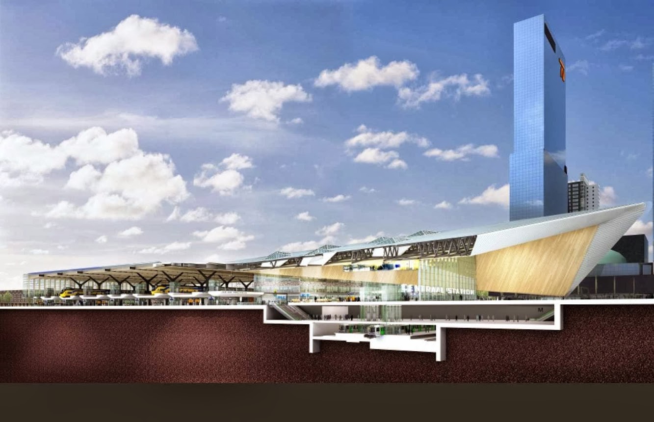 Rotterdam Central Station by Mvsa Architects