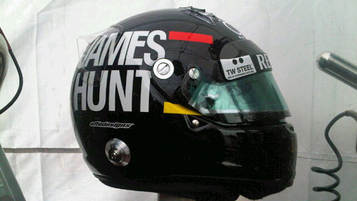 шлем Кими Райкконена в память о Джеймсе Ханте для Гран-при Монако 2012