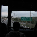 riding to NYC for the first show...passing the meadowlands...good memories