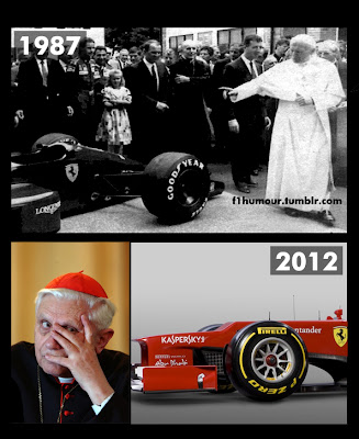 Папа Римский не хочет освещать новую Ferrari 2012 by f1humour