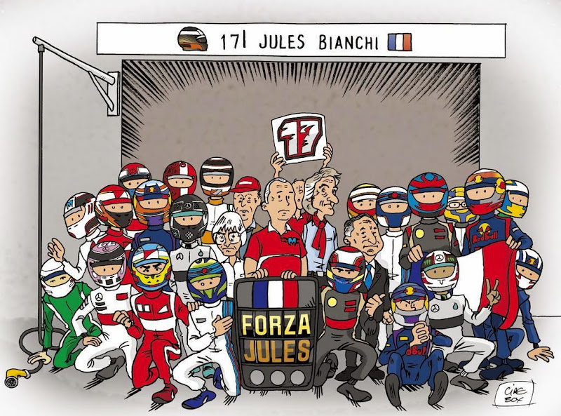 #ForzaJules - комикс в поддержку Жюля Бьянки от Cirebox