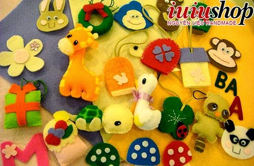 Đủ bộ đồ chơi cho các bé yêu từ vải dạ nhé Đủ bộ đồ chơi cho các bé yêu từ vải dạ nhé