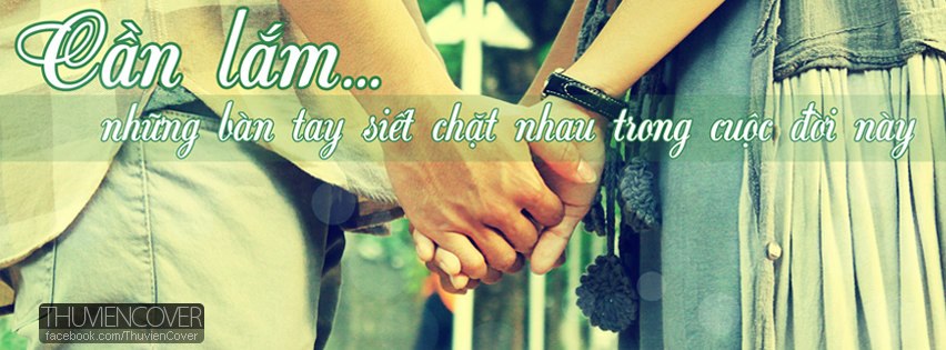 Ảnh bìa Tình yêu dễ thương, đẹp nhất Ảnh bìa siết chặt bàn tay