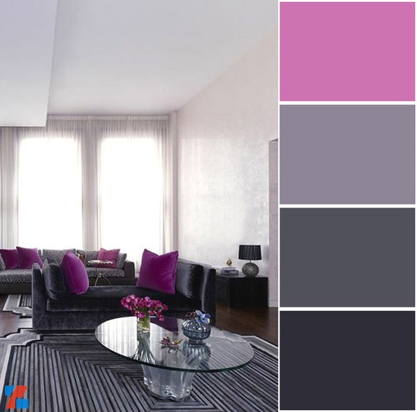 iZdesigner.com - Sử dụng màu tím trong thiết kế nội thất