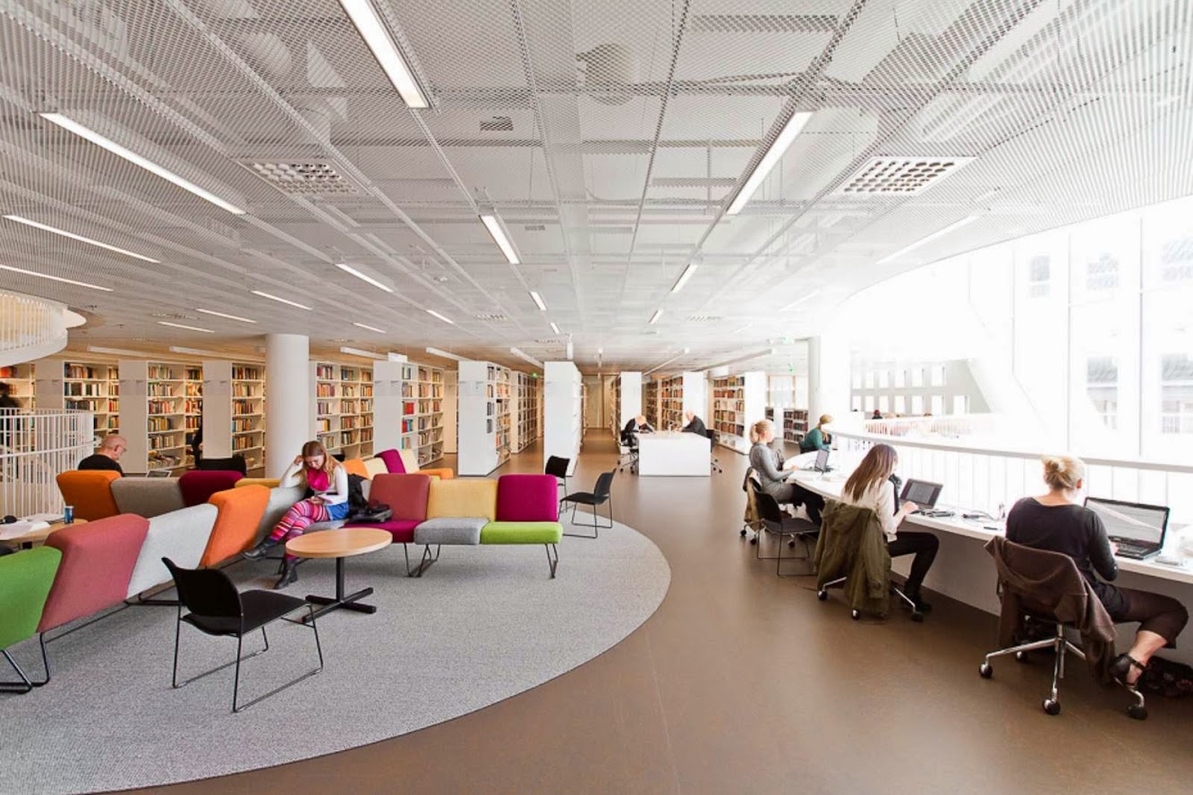 Helsinki University Main Library by Anttinen Oiva Architects
