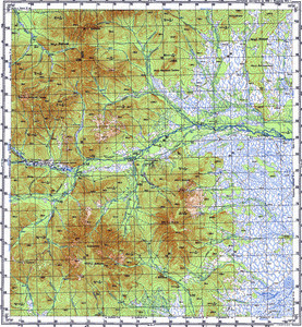 Уменьшенное изображение Карта 100k--n54-135