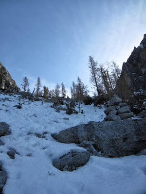 Heading up Aasgard Pass