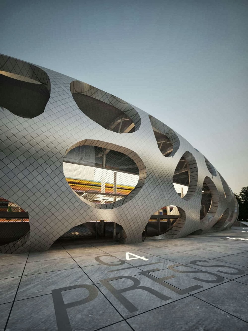 Borisov Football Stadium by Ofis Architects