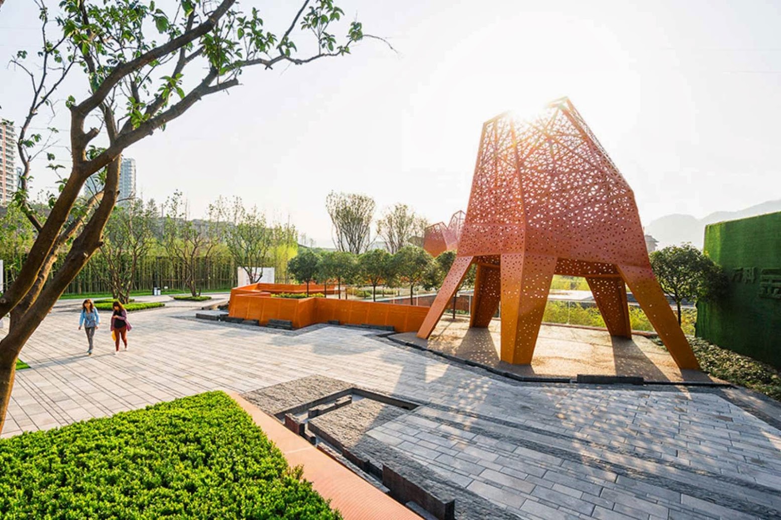 Fengming Mountain Park by Martha Schwartz Partners