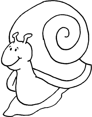 Caracol arrastrandose para colorear pintar Caracol arrastrandose para colorear pintar