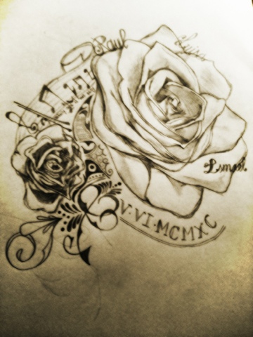 Sergio Pics: Collage Rosas a lapiz