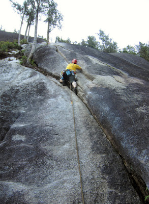 Aaron leading pitch one (5.7) of Skywalker