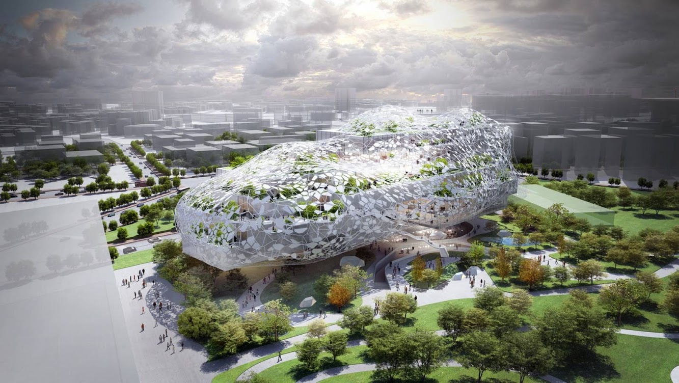 Taichung, Taiwan: Taichung City Cultural Center Competition Entry by Rmjm