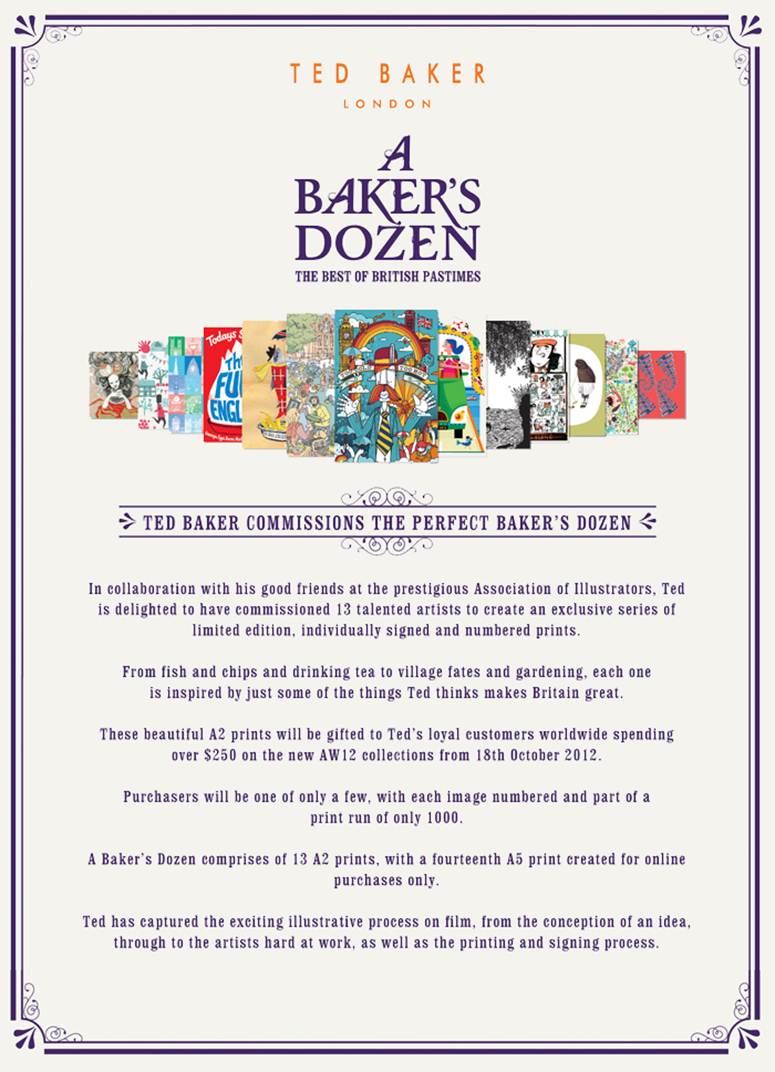 Ted Baker Commissions The Perfect Baker's Dozen