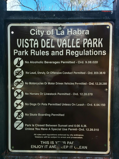 Park «Vista del Valle Park», reviews and photos, 1600 S Idaho St, La Habra, CA 90631, USA