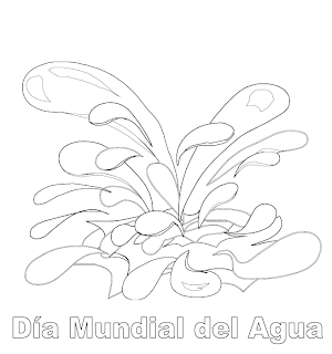 APRENDER ES DIVERTIDO: DÍA MUNDIAL DEL AGUA (DIBUJOS PARA COLOREAR)