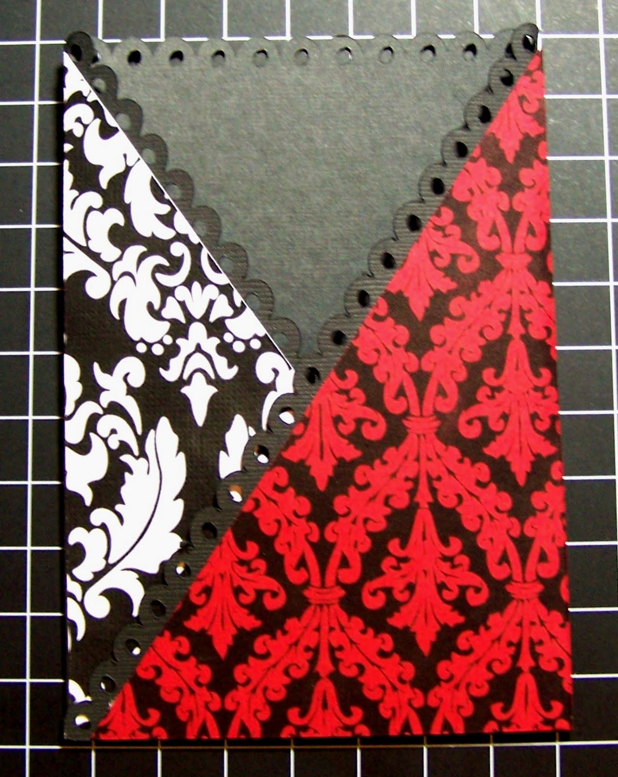 folded the red and black folded the red and black