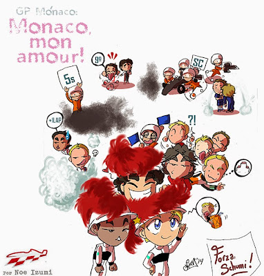 Мон амур - чиби-пилоты Noe Izumi по Гран-при Монако 2014