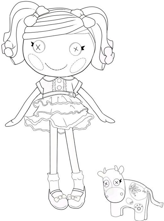 Lalaloopsy Coloring Pages – Beauty Fashion