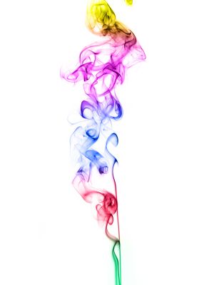 Incense Smoke Color Background