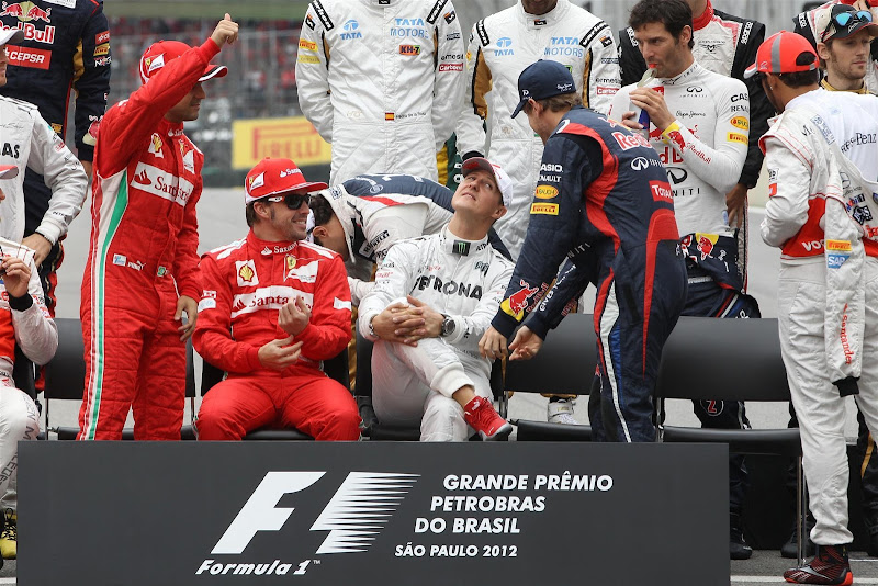 общая фотография по окончанию сезона на Гран-при Бразилии 2012