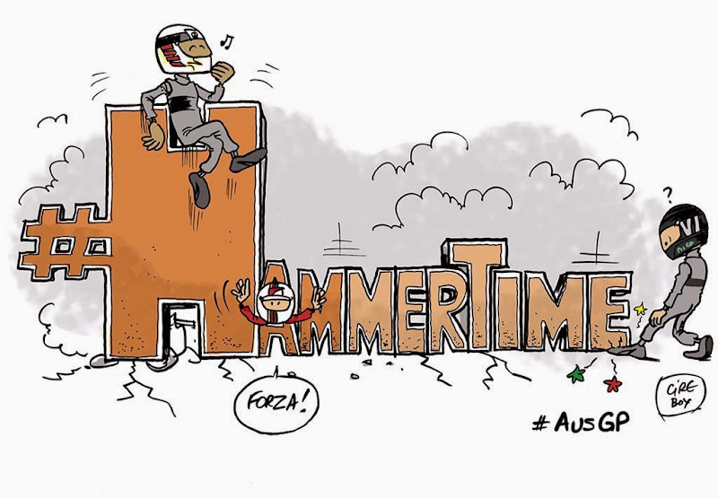 #HammerTime - комикс Cirebox по Гран-при Австралии 2015