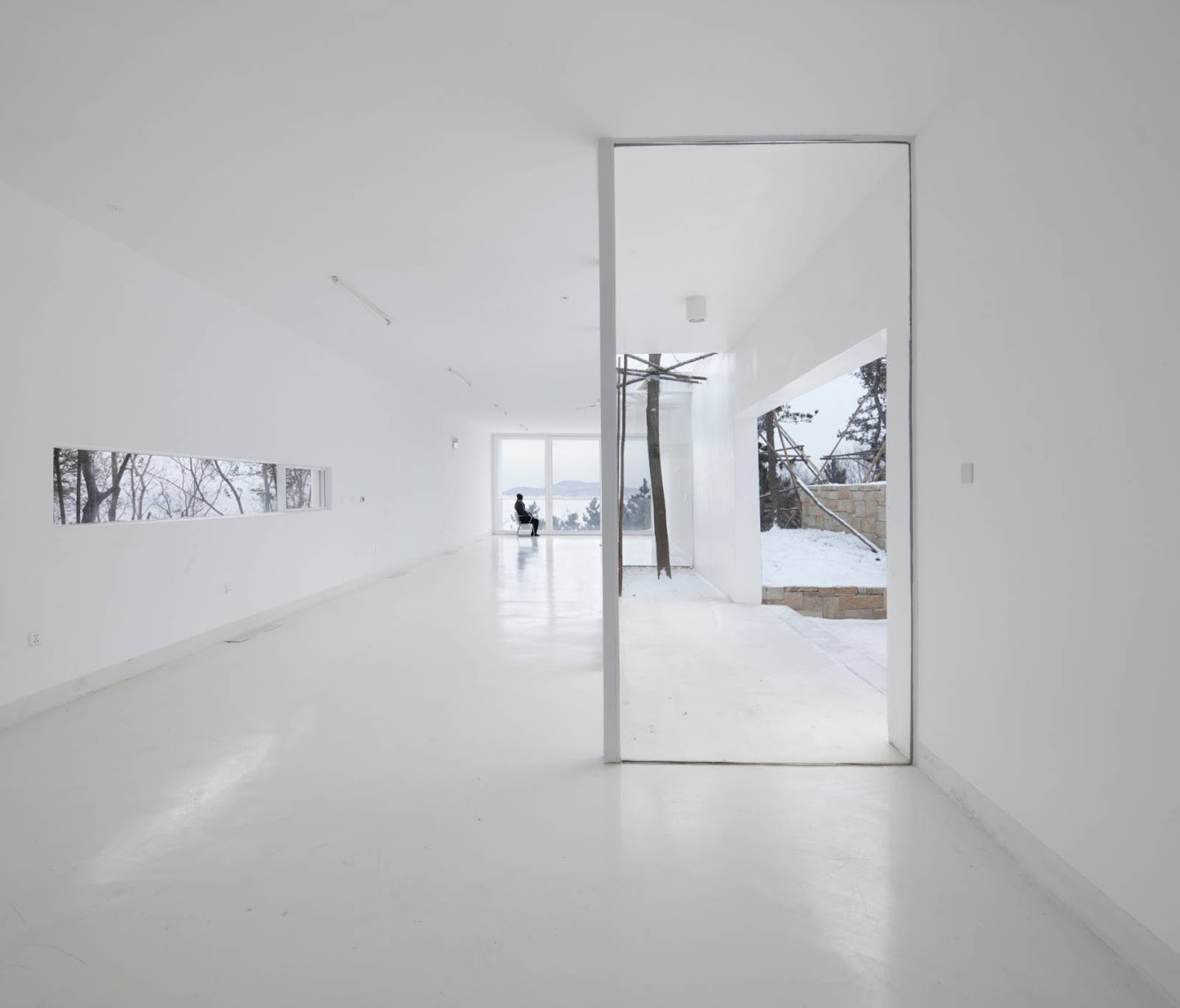 Viewing Pavilion on Hill by Tao Trace Architecture