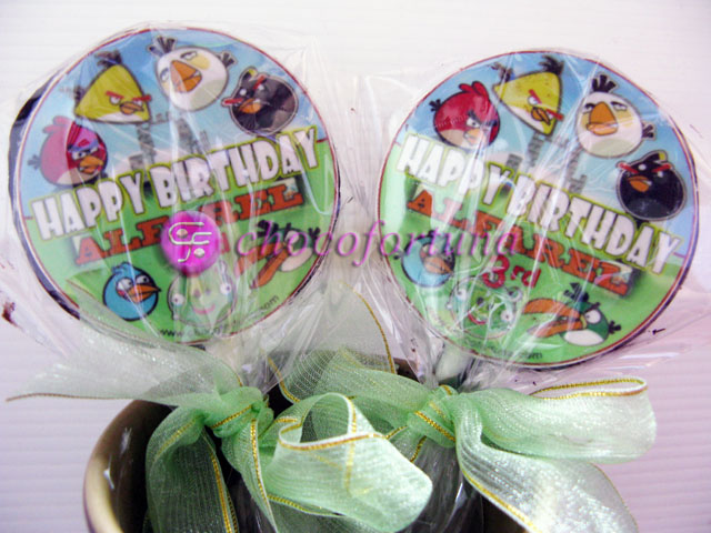 Coklat Edible Angry Birds Birthday Ulang Tahun