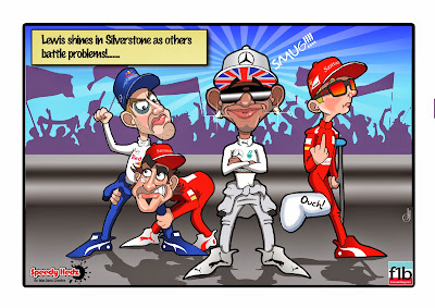 Льюис Хэмилтон сияет в Сильверстоуне - комикс SpeedyHedz по Гран-при Великобритании 2014