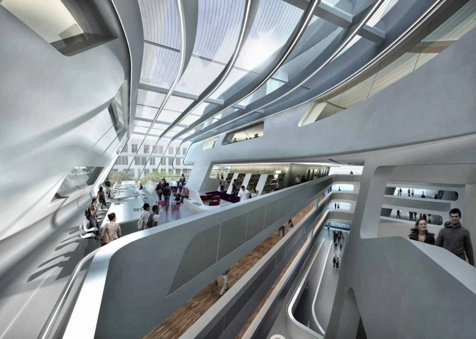 Library and Learning Center by Zaha Hadid Architects