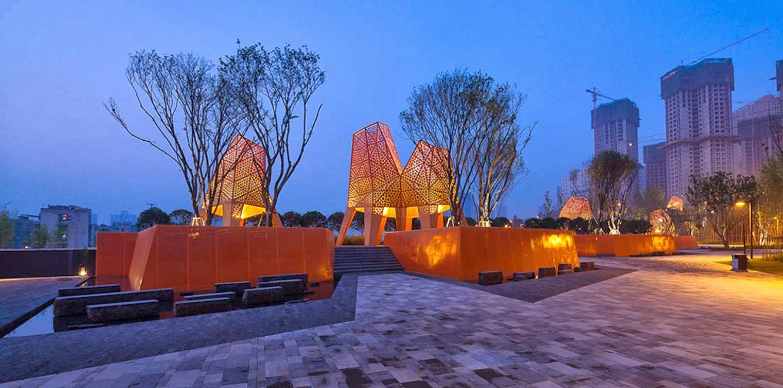 Fengming Mountain Park by Martha Schwartz Partners