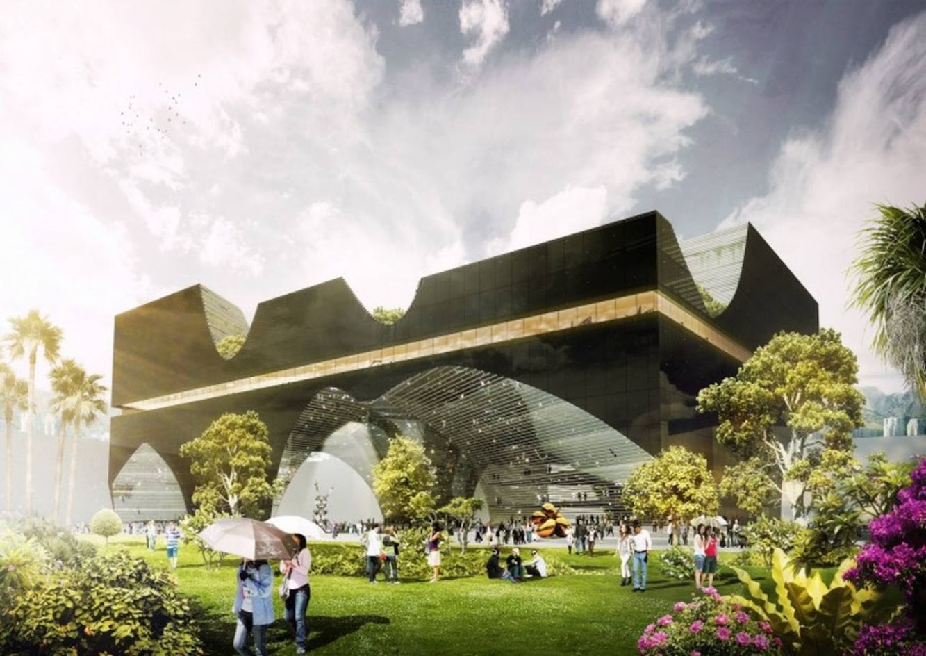 Taichung, Taiwan: Taichung City Cultural Center Entry by Alleswirdgut Architektur