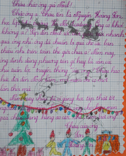 Những lá thư vui gửi ông già Noel nhân ngày lễ Giáng sinh Thư gửi ông già Noel bá đạo nhất