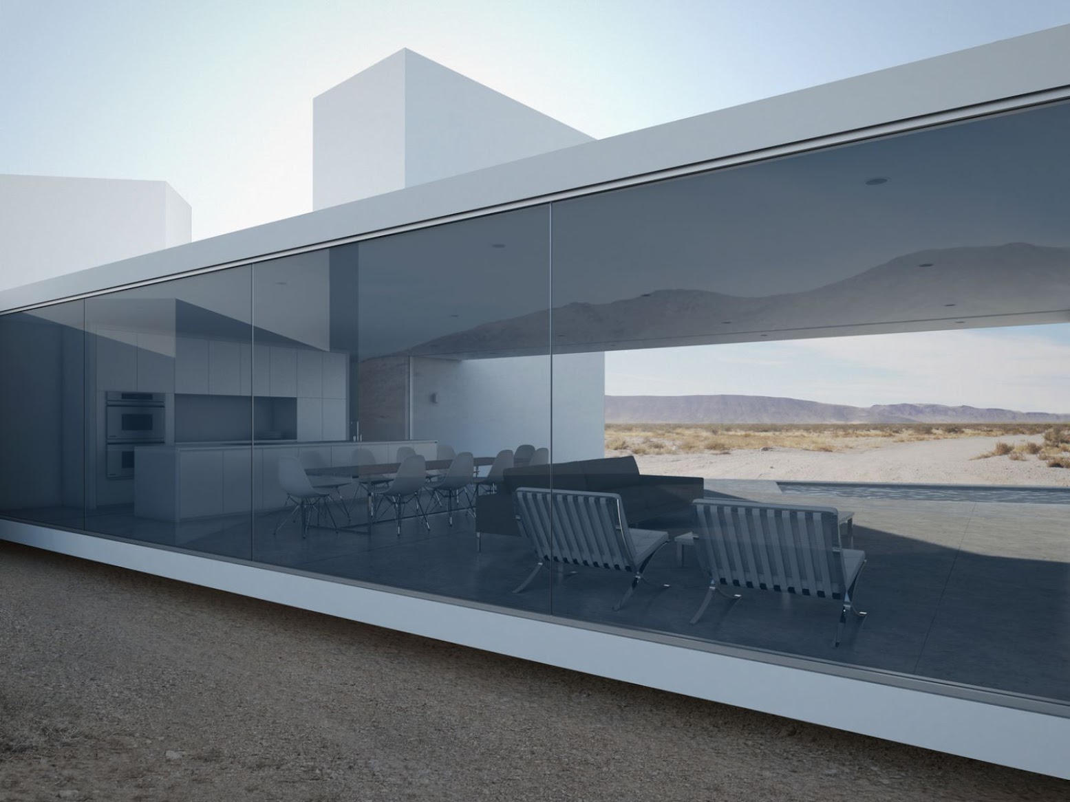 Four Eyes House by Edward Ogosta Architecture