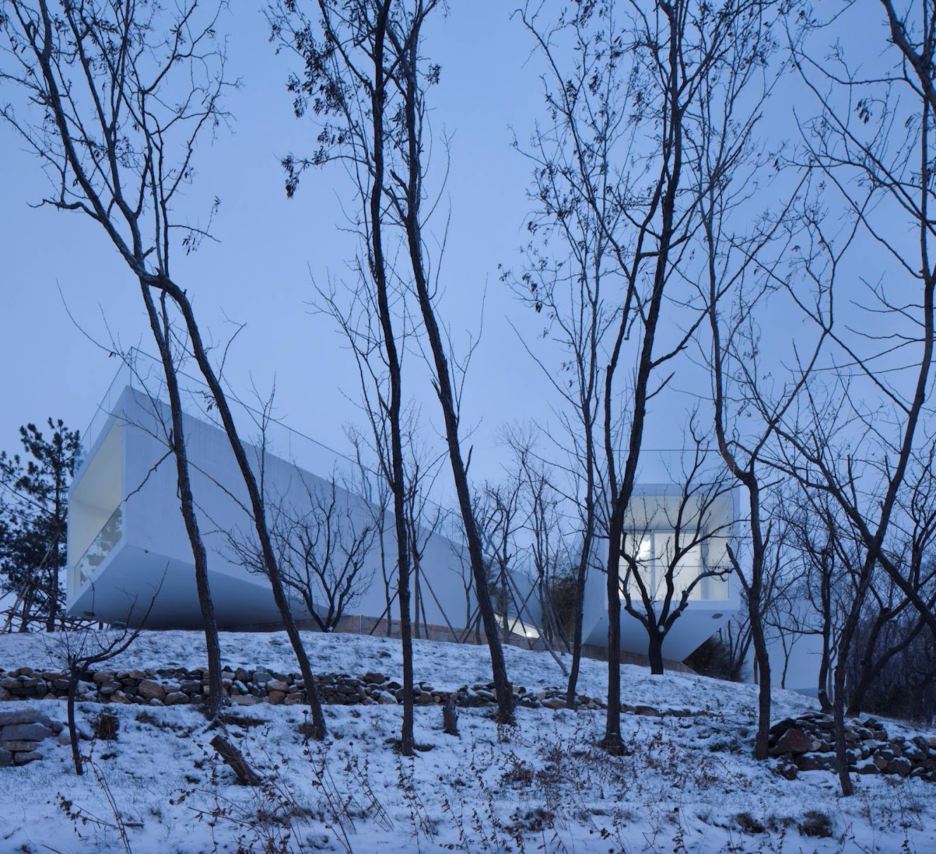 Viewing Pavilion on Hill by Tao Trace Architecture