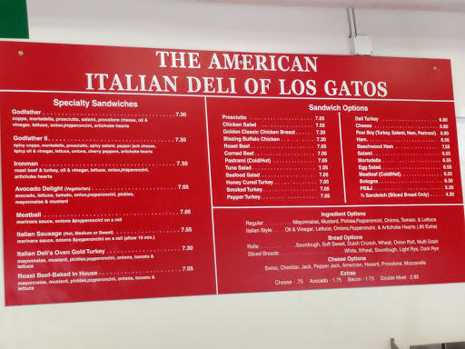 Sandwich Shop «The American Italian Deli», reviews and photos, 42 Elm St, Los Gatos, CA 95030, USA