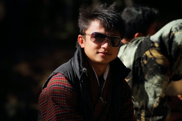 Stylish Bhutanese Man at the start of Taktsang Monastery Trek