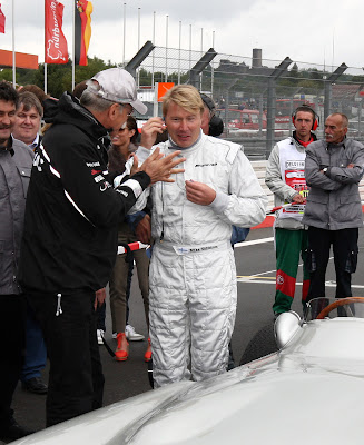Мика Хаккинен и Дитер Цетше на Нюрбургринге в дни уикэнда Гран-при Германии 2011