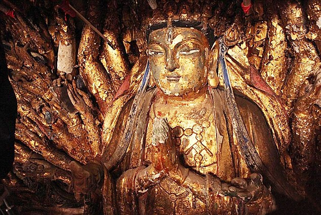 800-year-old Buddhist statue of 'goddess with thousand hands' restored to former glory 800-year-old Buddhist statue of 'goddess with thousand hands' restored to former glory