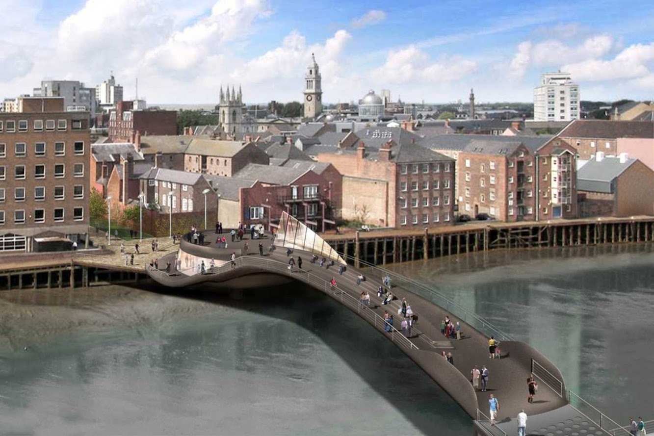 Scale Lane Bridge by McDowell Benedetti Architects
