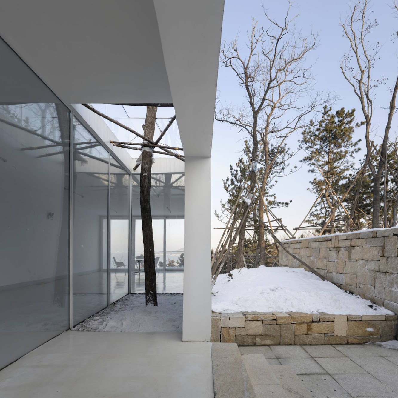 Viewing Pavilion on Hill by Tao Trace Architecture