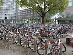 Bicycle parking at Heidelberg train station