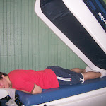 I decided to try the water massage machine...it was nice and relaxing