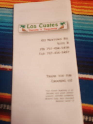 Restaurant «Los Cuates Taqueria», reviews and photos, 412 Newtown Rd B, Virginia Beach, VA 23462, USA