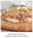 Apfel-Sahne-Torte mit selbstgemachter Karamelsoße Apfel-Sahne-Torte mit selbstgemachter Karamellsoße
