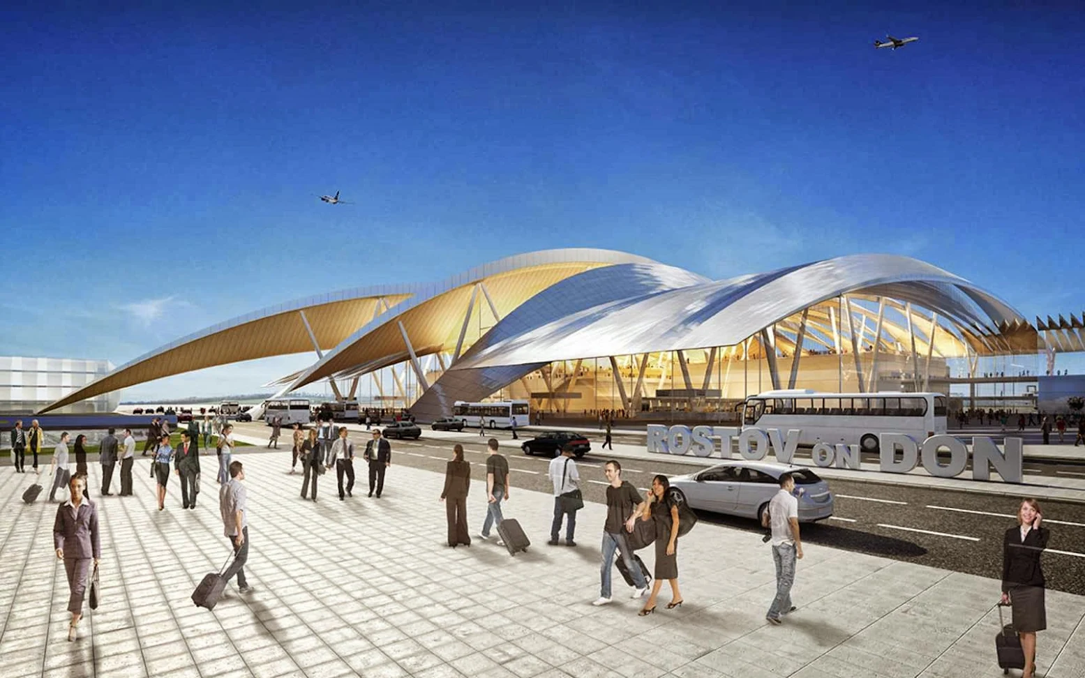 Rostov on Don Airport by Twleve architects