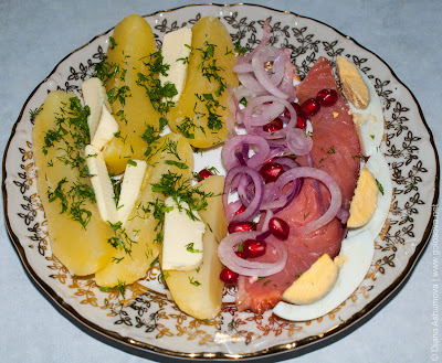 семга с картошкой семга с картошкой