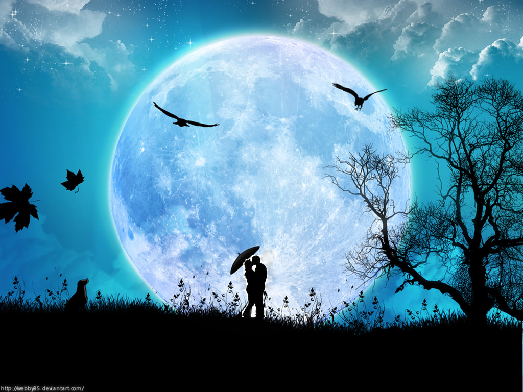 imagenes de amor con lunas}